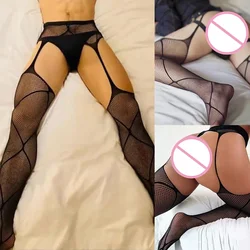 Mens Leotard Sexy Breath Mesh Socks Slimming Nightclubs See Through Stockings Hollow Out Pantyhose Hosiery Gay Erotic Lingerie