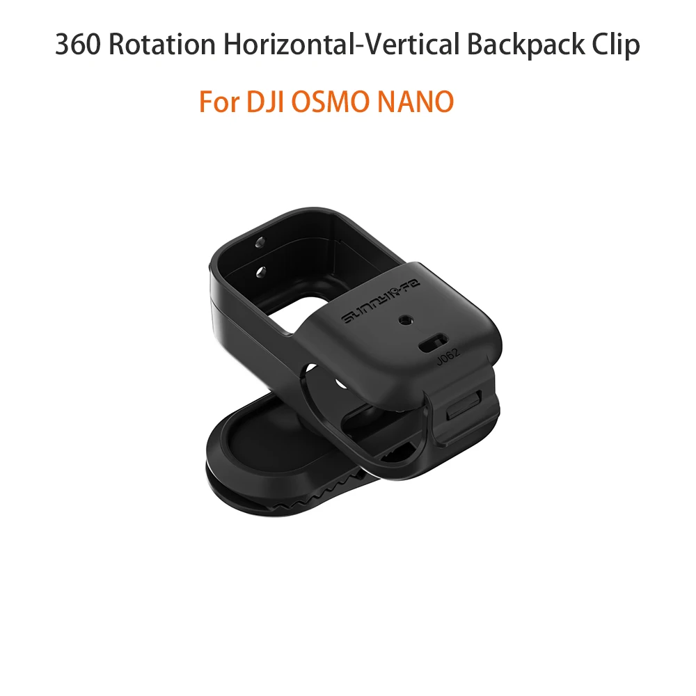 ﻿  Backpack Clip For DJI Osmo Nano 360 Rotating Quick-Release Vlog Clip Mount Anti-Drop Bracket Holder Camera Accessories