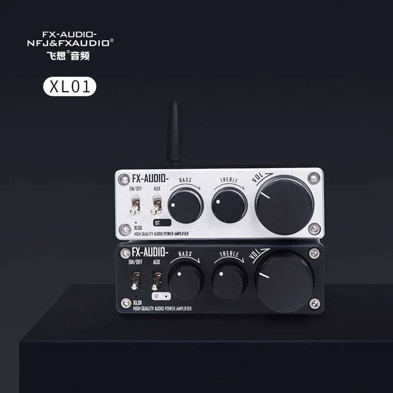 2022 FX-AUDIO FX 502E-L/XL01 HiFi 2.0/2.1 BT 5.1 Full Digital Audio Mini Power Amplifier 75W*2 Bass and Treble Adjustment 19V