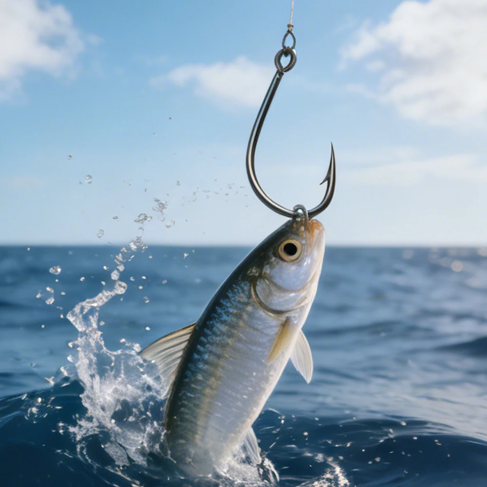 

JTUUWRAP Stainless Steel Fishing Hook for Saltwater Freshwater Fishing Tackle Accessories Universal Fishing Lures Hook