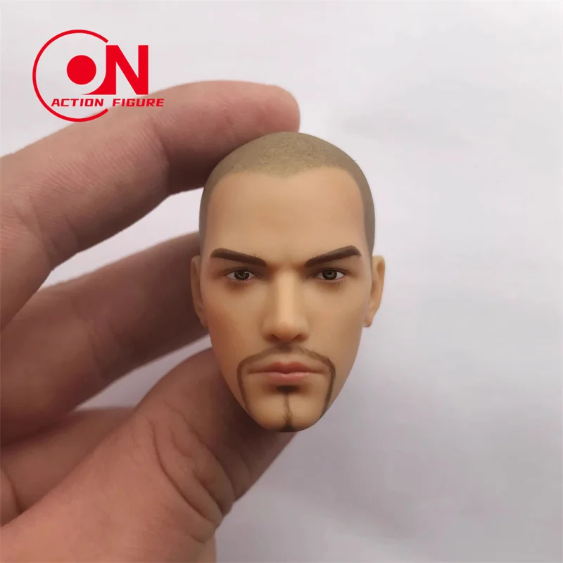 In Stock 1/6 Holy Monk Head Sculpt PVC Bald Man Head Carving Model Fit 12'' Male Soldier Action Figure Body Dolls