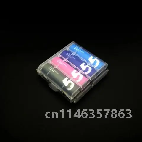 10 stücke transparente tragbare harte pp Kunststoff durchsichtige Gehäuse abdeckung Halter aa/aaa Batteriesp eicher box