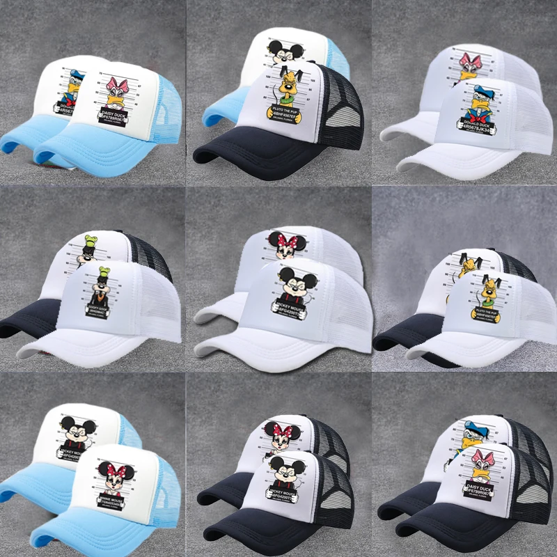 

Mickey Minnie Mouse Daisy Duck Children Kids Cap Spring Summer Outdoor sport Boy Girls Baseball Caps Travel Children Baseball