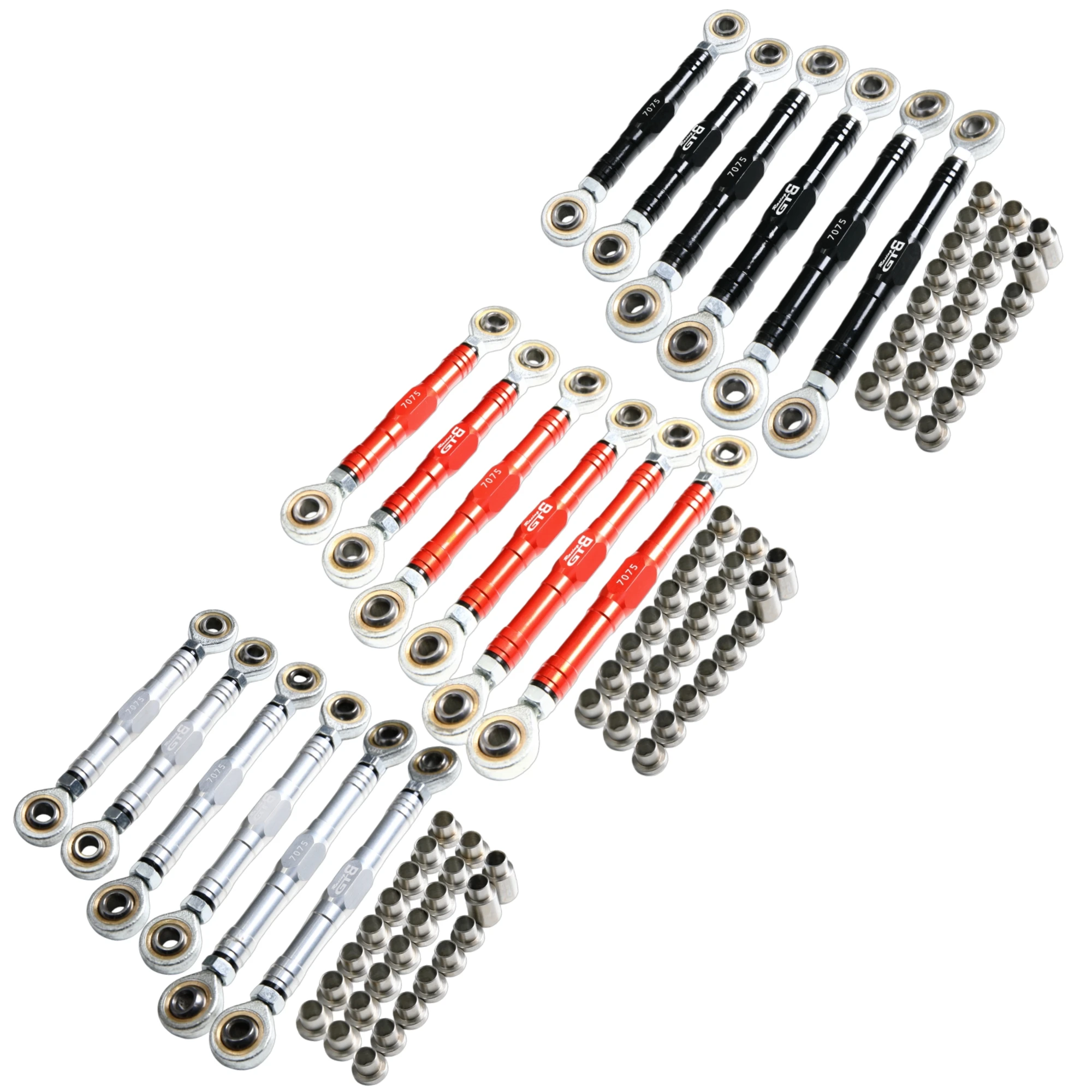 

GTB CNC Алюминий 7075 Передний и задний рулевой тяговый тяга для 1/5 радиоуправляемого автомобиля Losi Desert Buggy DBXL-E 2.0 Обновленная часть