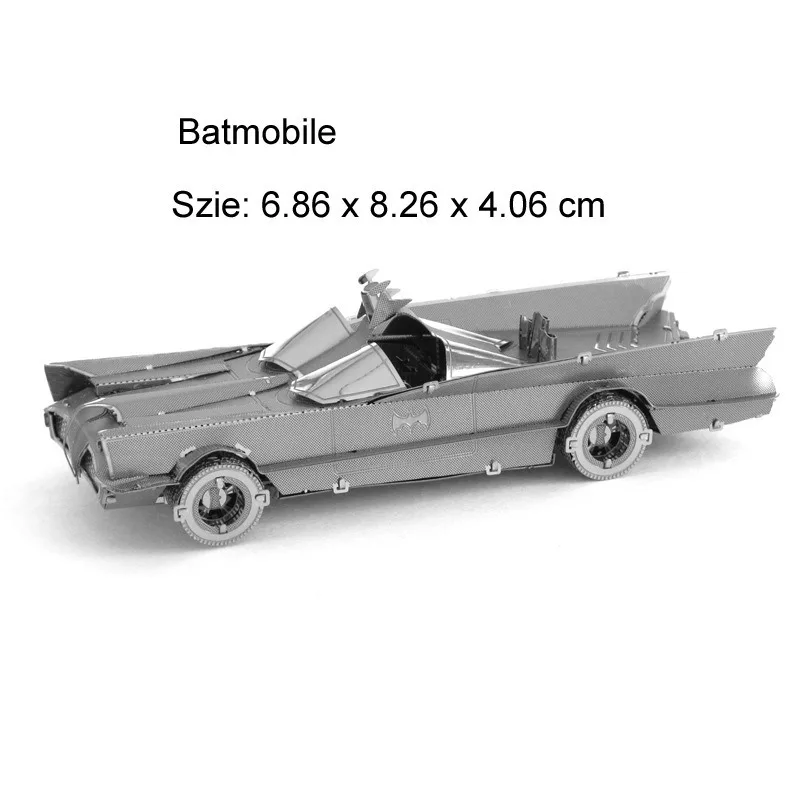 نموذج تجميع معدني لتقوم بها بنفسك لغز ثلاثي الأبعاد 1989 Batmobile الكلاسيكية Batwing العدالة Dawn Batmobile الحرف اليدوية زخرفة مهرجان الهدايا #3
