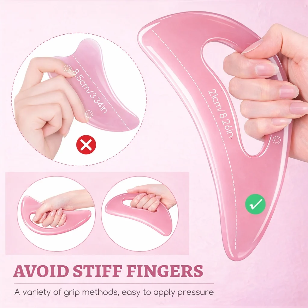 Health Care Slimming Guasha Board Wood Therapy Massage Stick Lymphatic Drainage Massager Scraping for Relaxation and Recover view 3