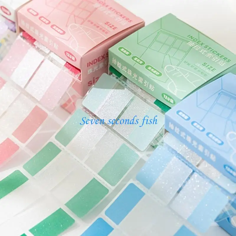 L74B 120pieces Clear Colored Index Label Клейк -метка