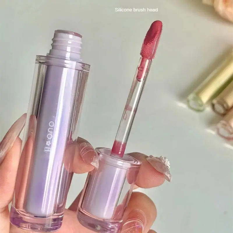 Brillo de labios de agua con espejo, esmalte de labios brillante con agua, tinte de labios Sexy de alto Color, lápiz labial hidratante de larga duración, maquillaje cosmético coreano