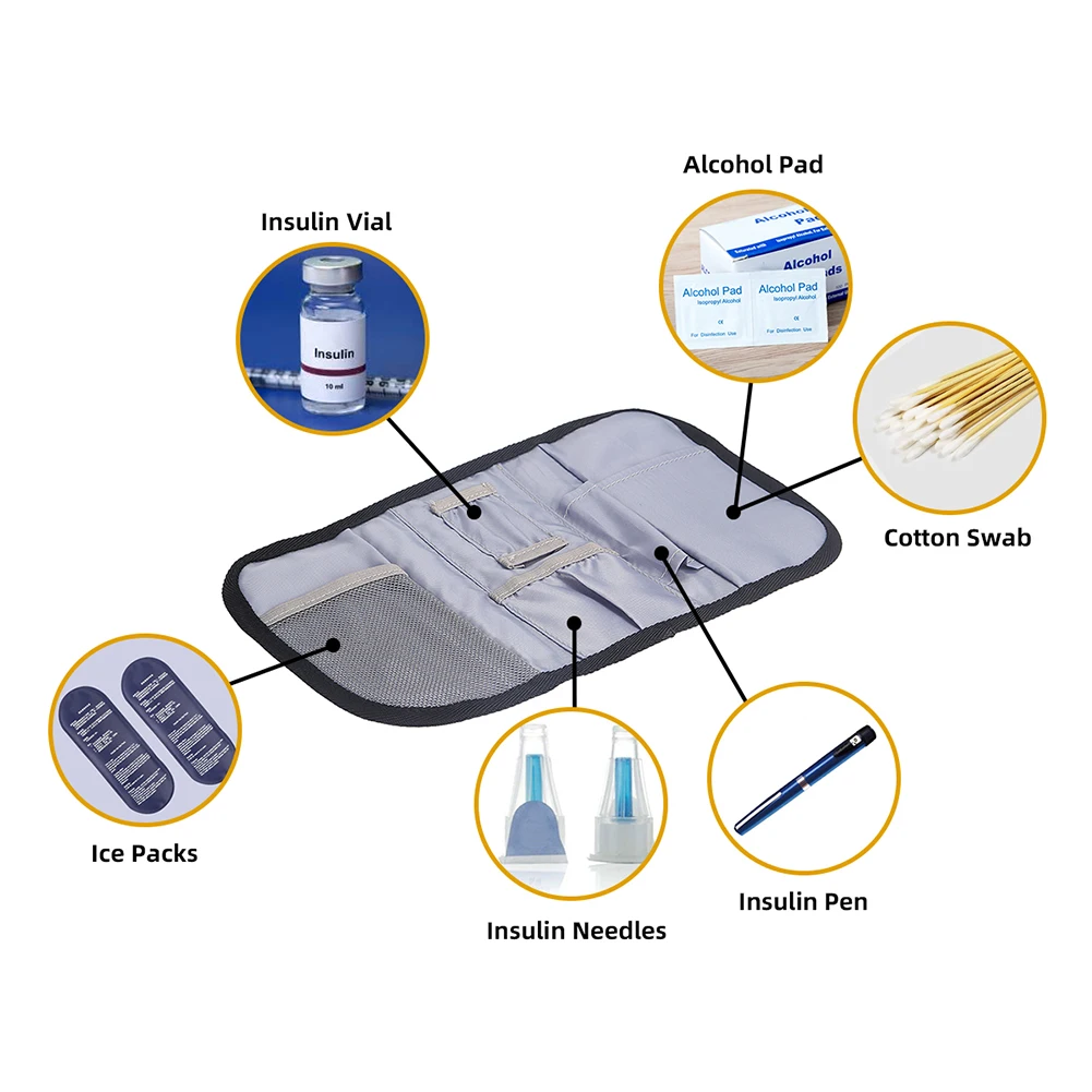Portable Insulin Cooler Bag for Diabetes Travel
