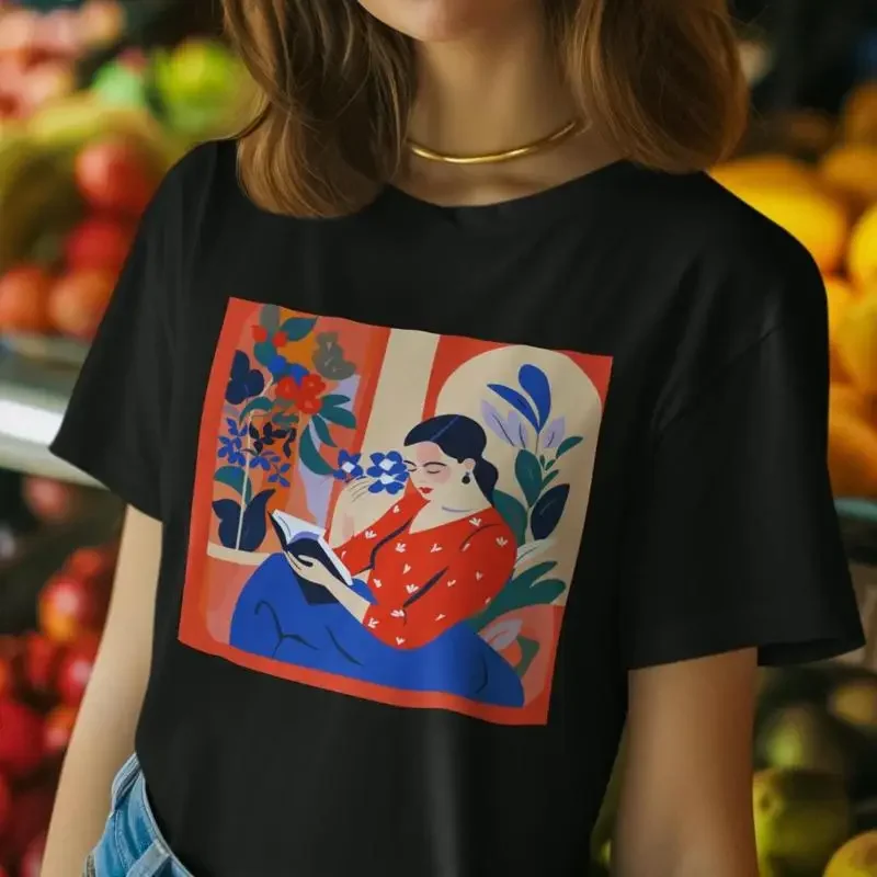 Von Matisse inspiriertes T-Shirt mit Kunst- und Picasso-Motiven im expressionistischen Stil