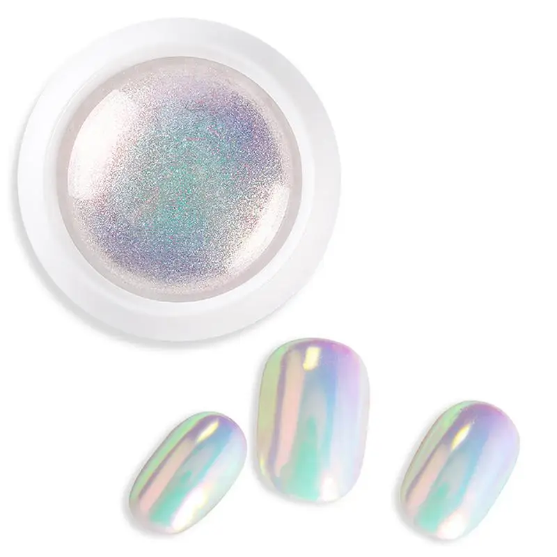 hot White Shell Mirror Powder Gradient Nail Glitter Pearl Pigment Magic Chrome Dust Manicure Neon Decoration DIY Nail Supplies