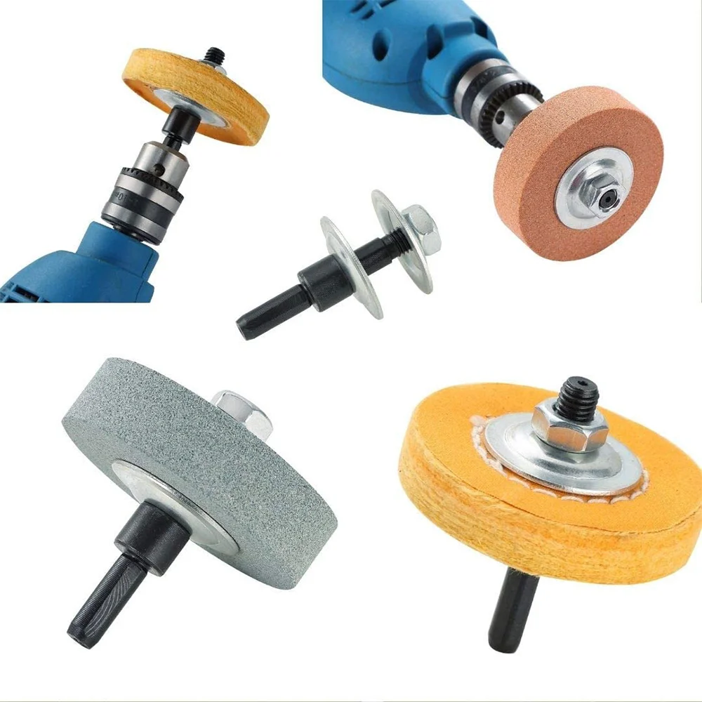 Buffing Polishing Wheel Kit 3 Inch,for Bench Buffer/Bench Grinder,Buffing Wheel Hole 3/8 Inch,Drill Arbor Adapter