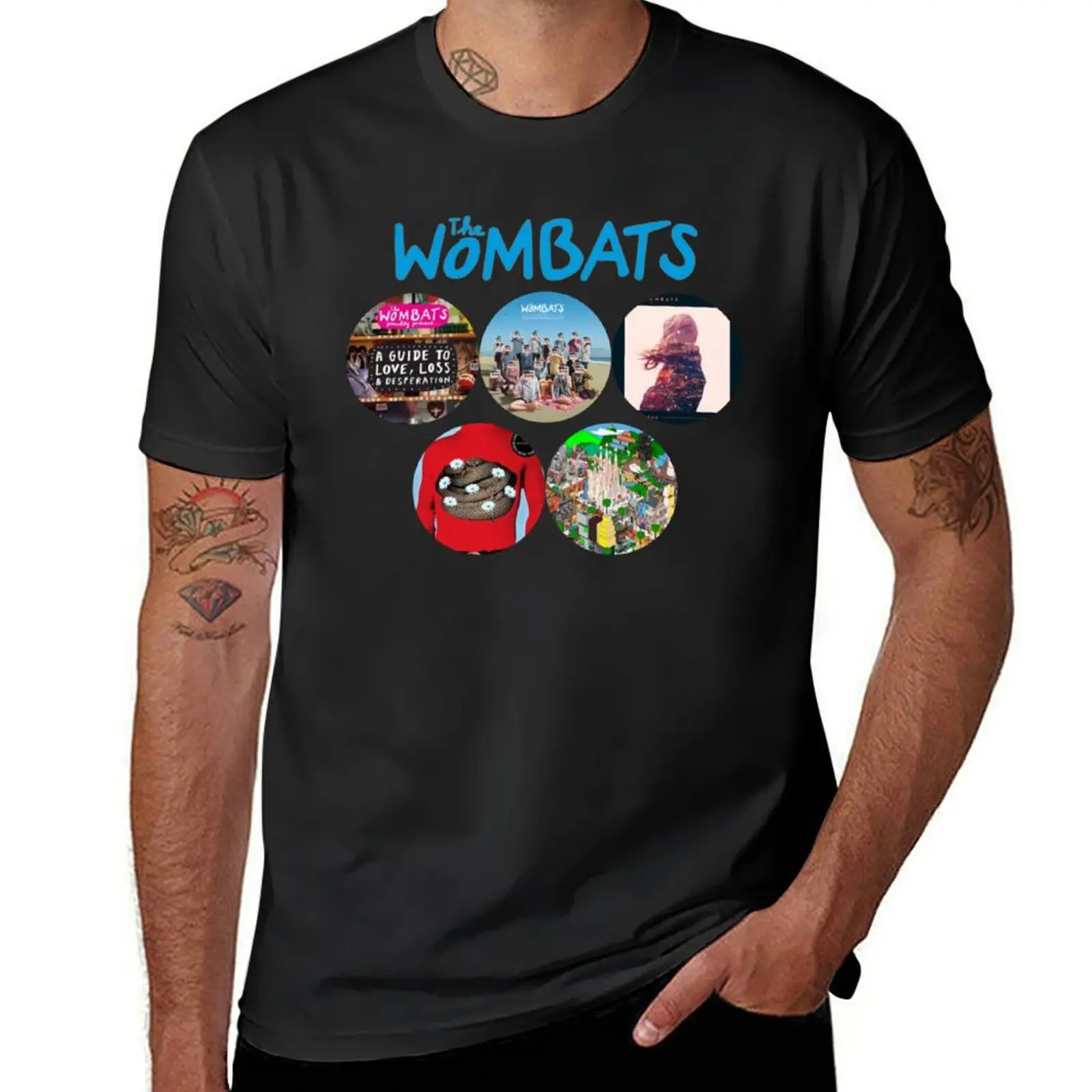 

The Wombats classic t shirtThe Wombats Tee and T-Shirt summer 2025 heavyweights graphics mens cotton t shirts