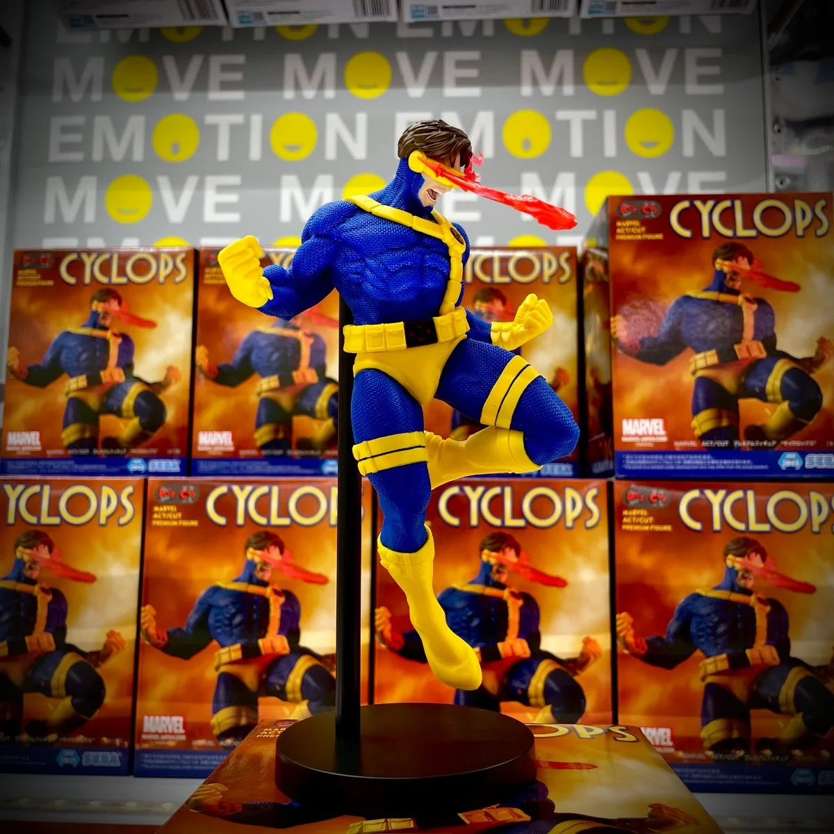 Original SEGA Marvel X-MEN CYCLOPS ACT CUT Anime Figure Toys PVC Model Collection Action Figurine Doll