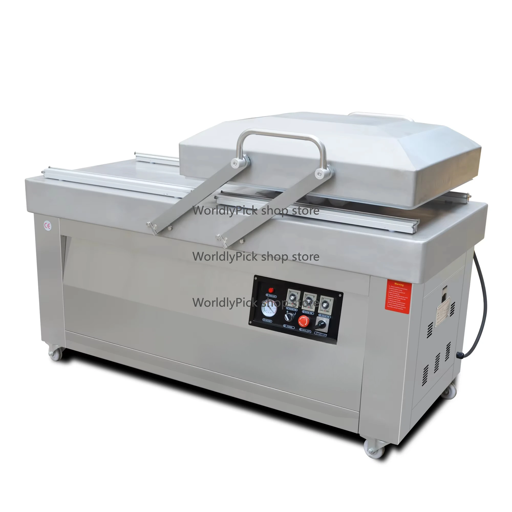 

Two Chamber Rooms Bag Sea Food Peanut Vacuuming Packing Sealing Machinery