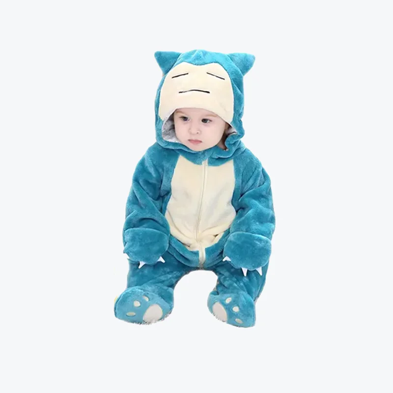 Onesie For Baby Cosplay Costume POkemon Full Body Pijama Christmas Pajamas Anime One-Piece Kigurumi Snorlax Infant Clothes