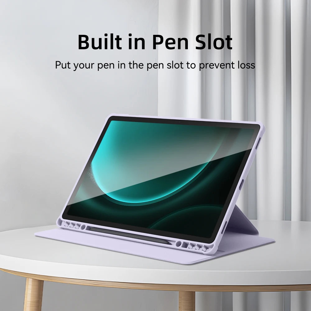 For Samsung Galaxy Tab S10 Lite SM-X406B Magnetic Case For Tab S10FE SM-X520 X526 S9 FE SM-X510 X516 S9 with Pencil Holder Cover