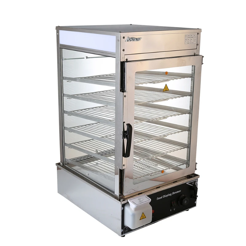 

EH600L Commercial 6-Tier Electric Hot Food Warmer Display & Steamer for Restaurants - Perfect Bun and Meal Showcase