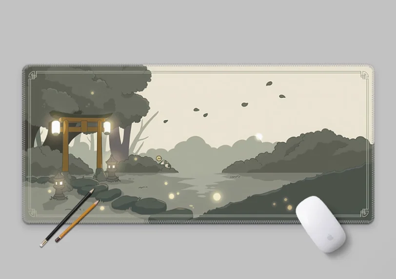 

Cute and Fresh Girl Mouse Pad Oversized Minimalist Student Office Home Use Natural Rubber Laptop Cool Gamer Large Keyboard Desk