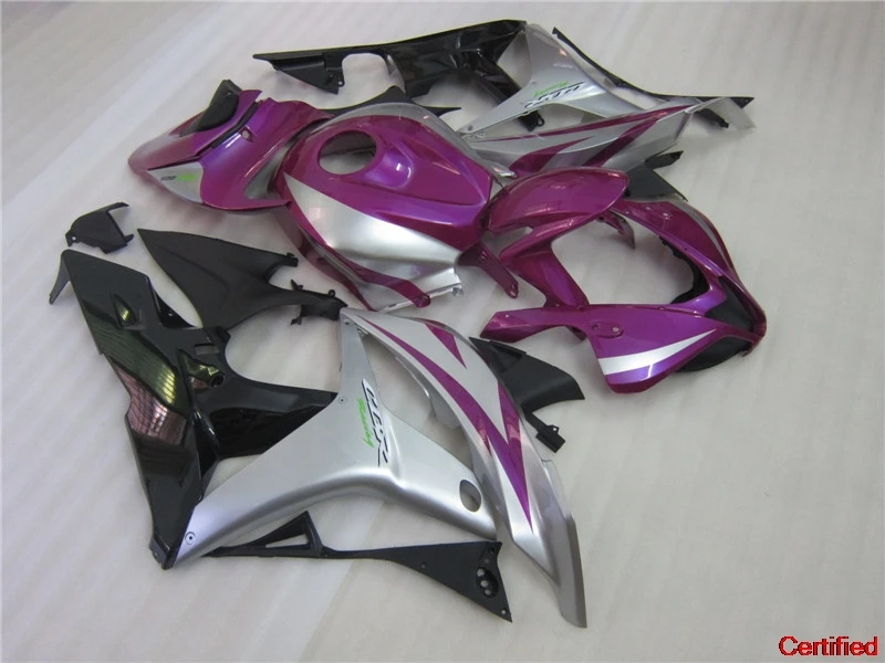 

Injection Custom Motorcycle Fairing Kit For Honda CBR600RR 07 08 Purple Silver Black Fairings Set CBR600 RR 2007 2008 DC8