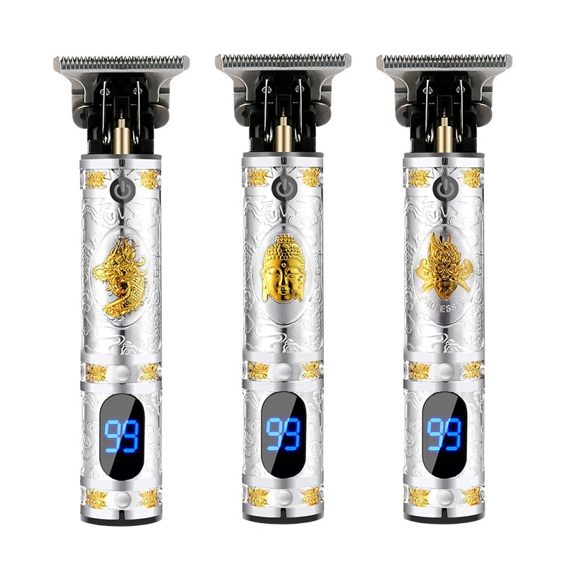 Tagliacapelli professionale da uomo Tagliacapelli elettrico Display digitale Taglio di capelli senza fili ricaricabile tramite USB