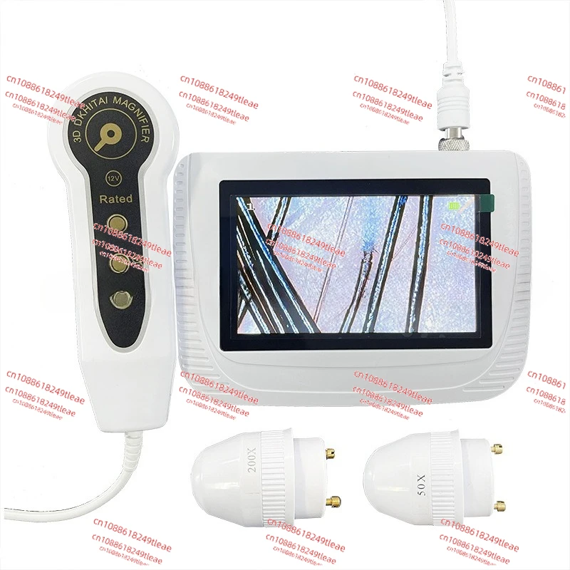 

Scalp detector hair follicle 200 times detection portable high definition LCD screen skin 5 inch charging mobile