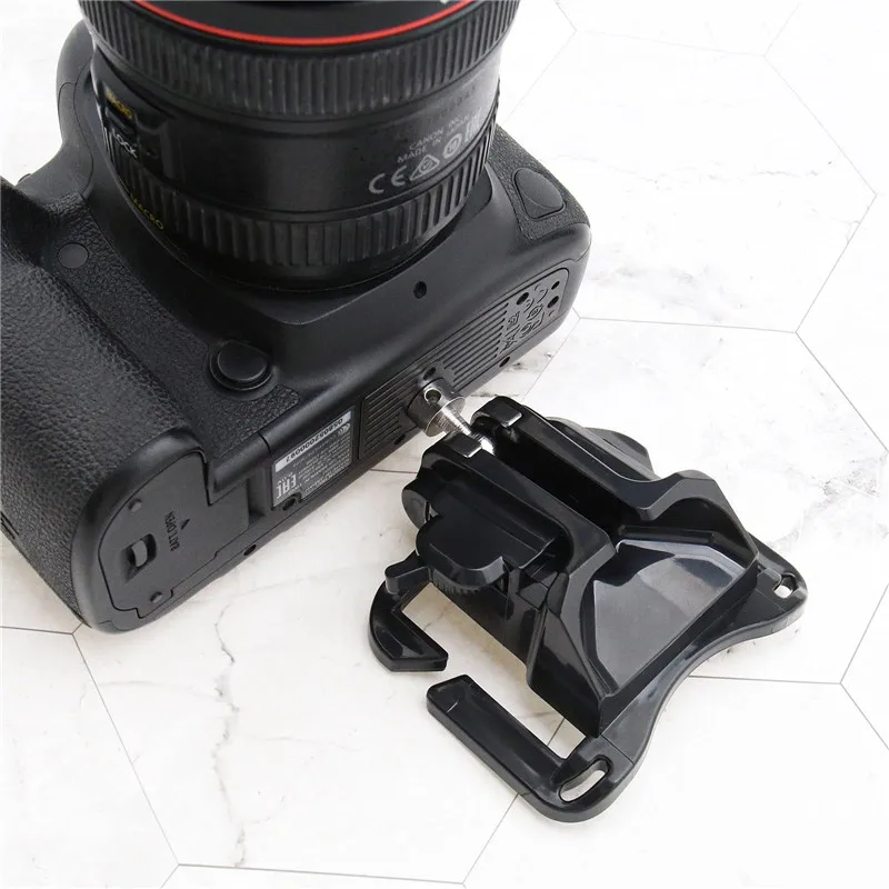 DSLR Cool Camera Fast Loading Holster Hanger Quick Strap Waist Belt Buckle Button Mount Clip Plate for Sony/Canon/Nikon DSLR