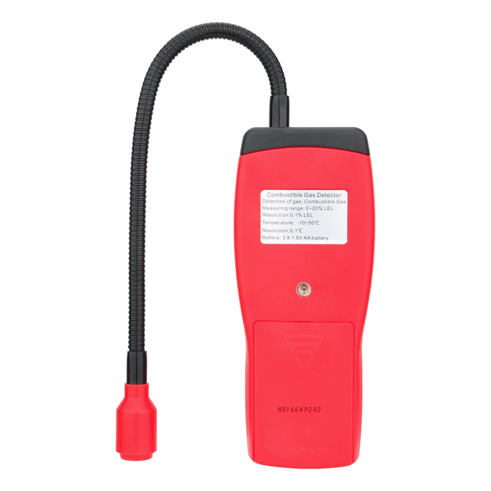 Professional Digital Combustible Gas Detector CH4 Gas Leak Tester Flammable Natural Gas Analyzer Sound Light Alarm Gas Meter