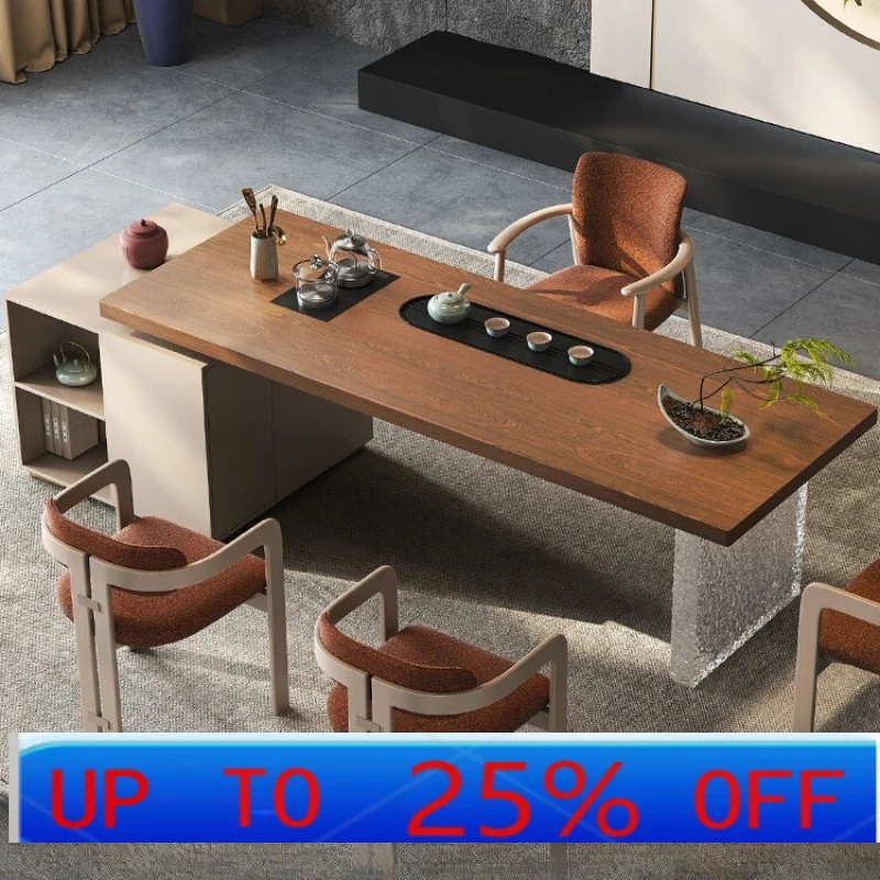

Lhh office simple tea table integrated tea table tea tray integrated automatic high-end