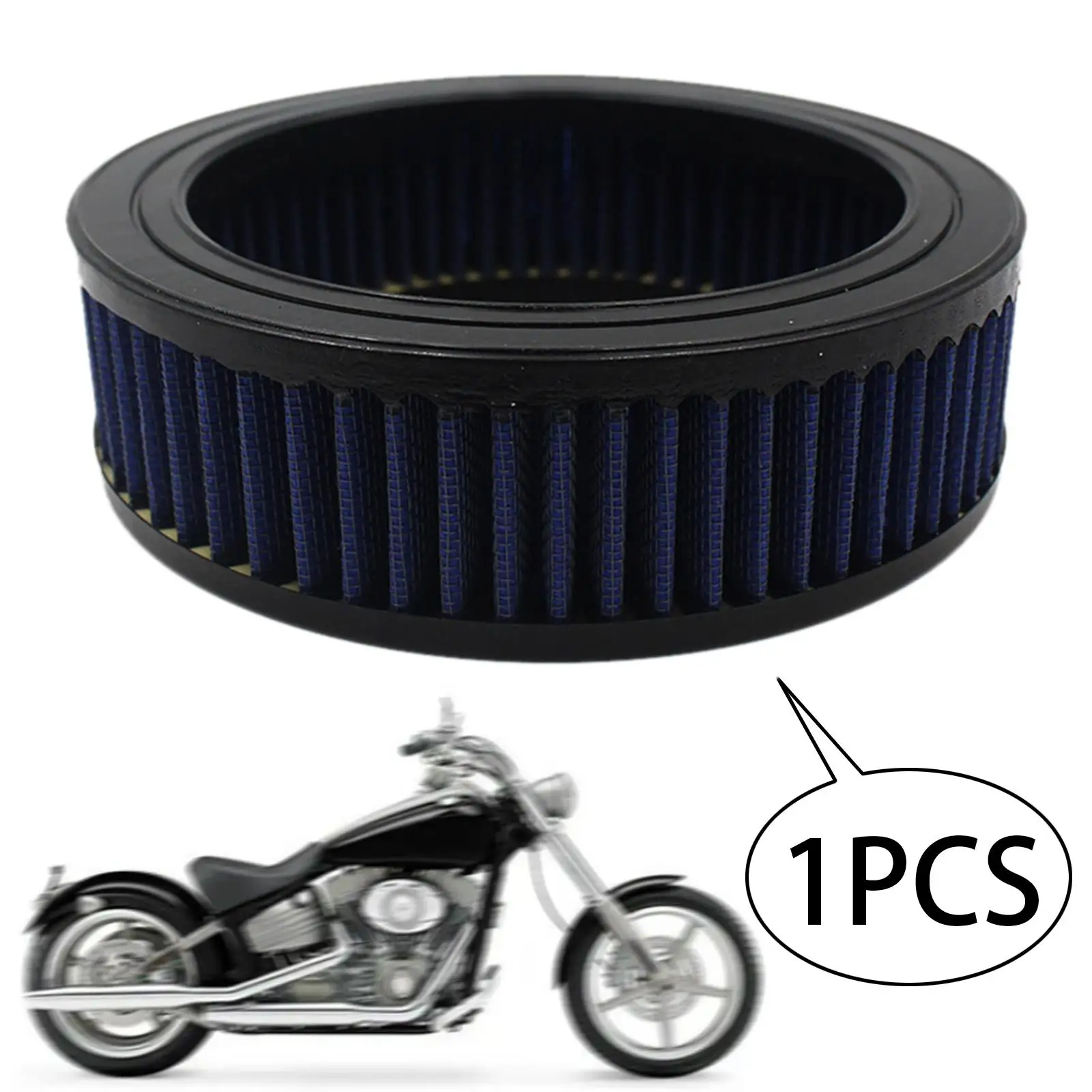 

Motorcycle Air Filter Replacement Black Durable Easy Installation Air Cleaner