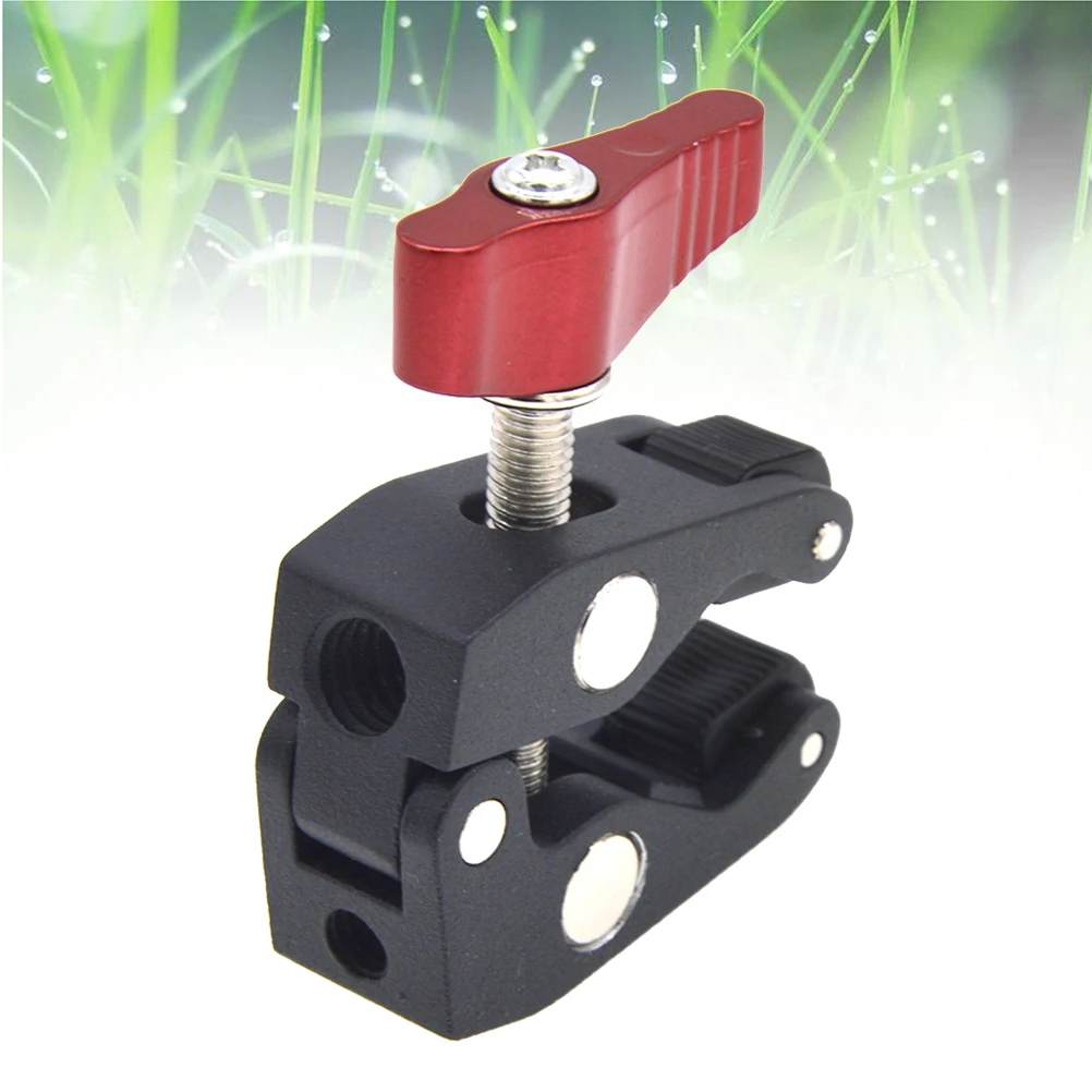 

Metal Ball Head Clamp Adjustable Mount Arm for Monitor LED Light 360 Degree Swivel Easy Direction Control Head Clamp