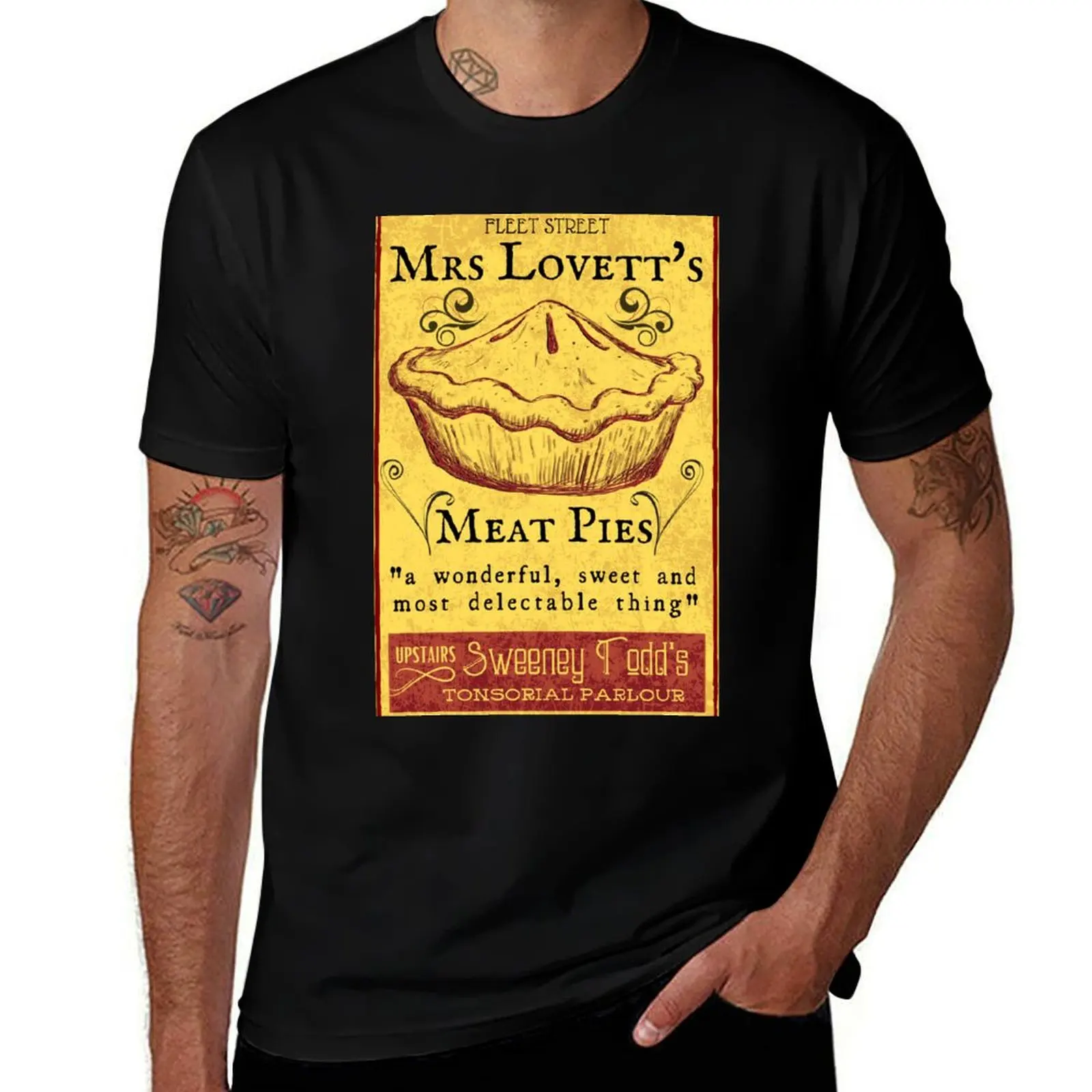 Mrs Lovett's Meat Pies - Sweeney Todd Musical T-Shirt Christmas Theme Tee Top T-Shirt