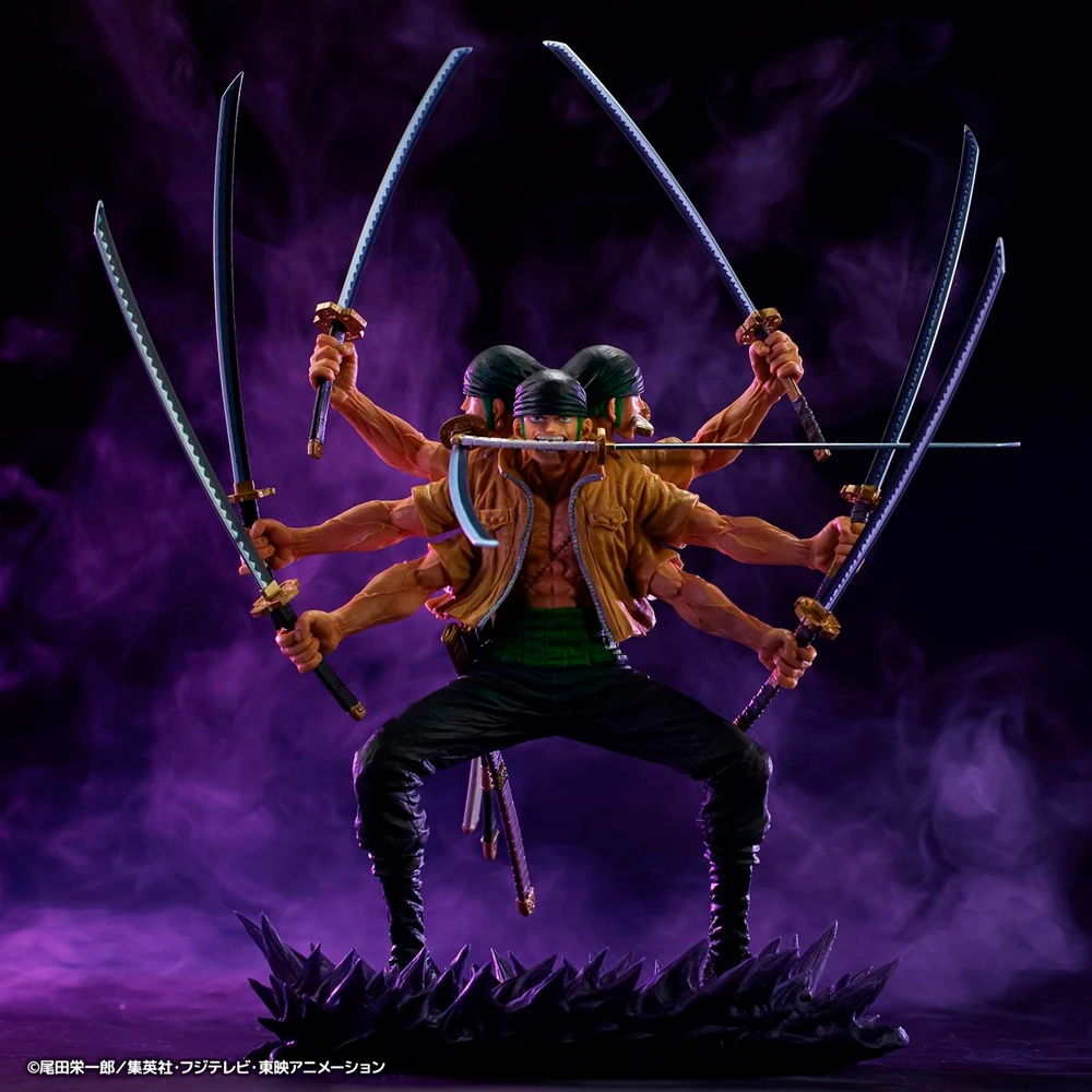 Original In Stock BANDAI Ichiban Kuji Anime One Piece Roronoa Zoro Ryuma Dracule Mihawk Figure Model Genuine Boxed Toy