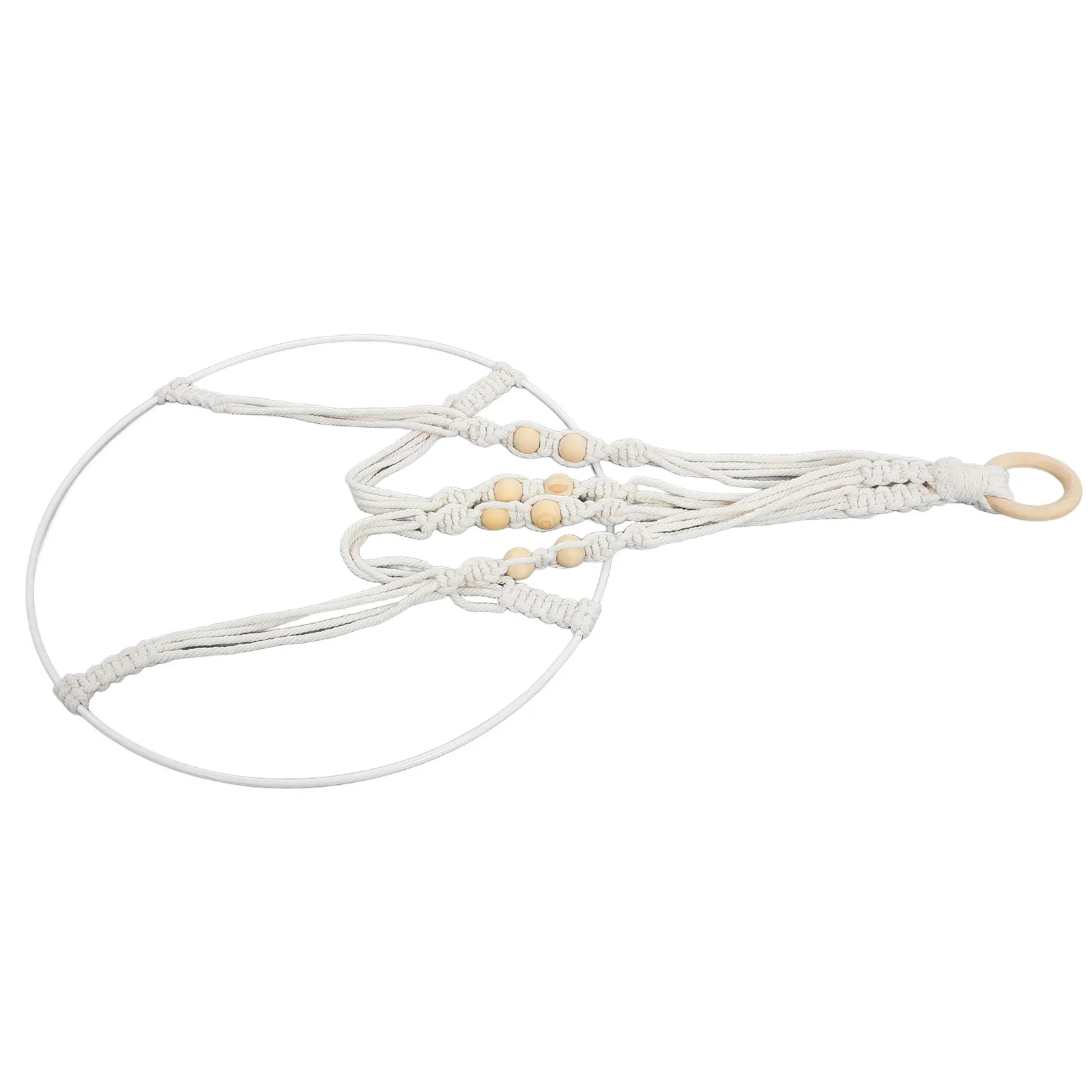 

Вязаная подвесная сушилка для растений в богемном стиле, ручной работы, для комнатных растений, держатель для цветочных горшков, макраме-подвеска для растений