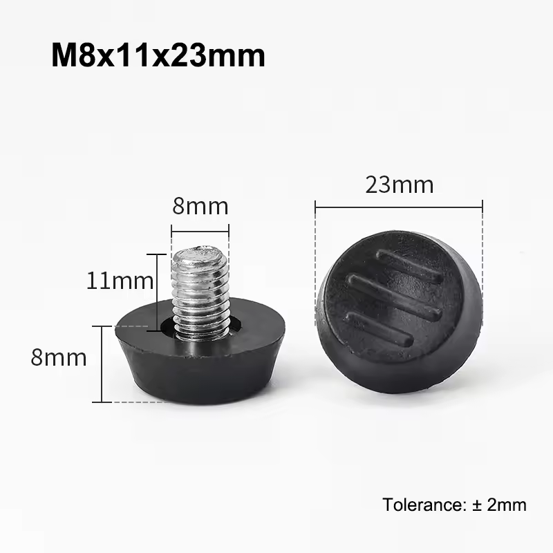 M6 M8 Leveling Foot Screw On Type PP Plastic Furniture Table Chair Sofa Leg Anti-slip Feet Adjustable Leveler Base Bolt Pad - Image 24