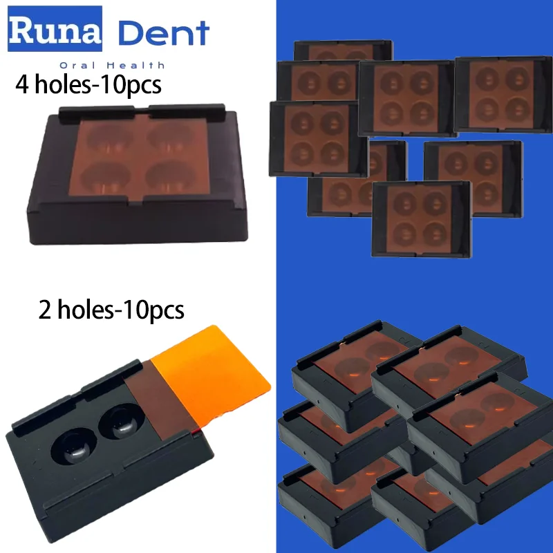 10Box Dental Denture Storage Box Veneer Teeth Patch Shading Light Membrane Tooth Retainer Molar Case