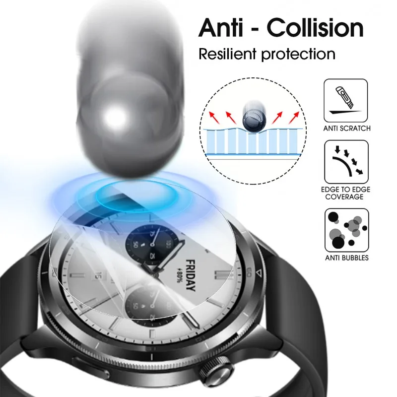 20/1 Uds para Xiaomi Mi Watch S4 Protector de pantalla de vidrio templado antiarañazos suave TPU películas de hidrogel transparentes para Xiaomi Mi Watch S4