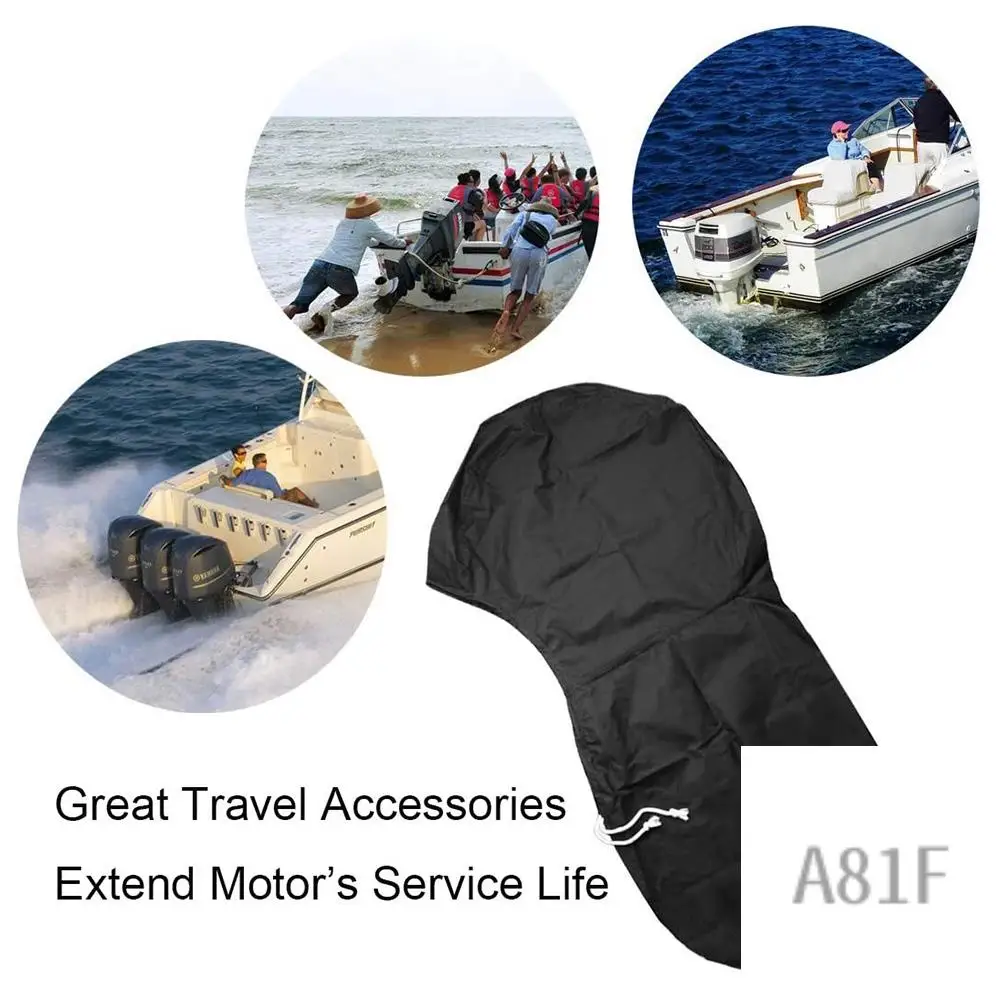 

420D лодка полная защита подвесного двигателя водонепроницаемый солнцезащитный козырек пыленепроницаемый для двигателя