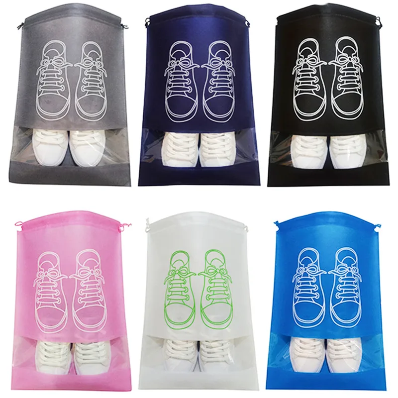 

Non-woven Shoes Storage Bag Dustproof Package Bag Closet Organizer Travel Portable Bag Waterproof Clothes Classified Pocket Bag