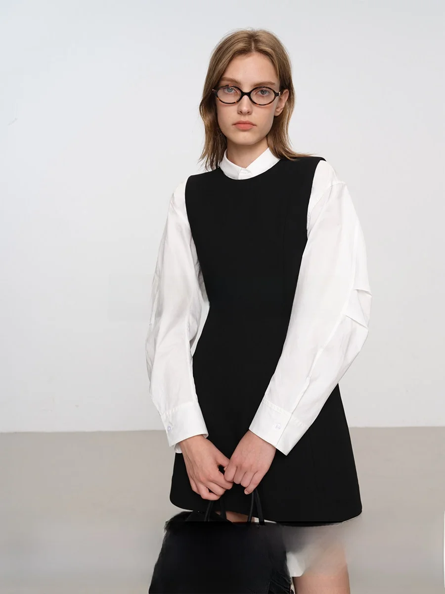 

Ele Long Velvet Cotton Dr Arch aped Lamb Sve irt Source Fabric Selected 60S Quali Women's Spring Faion