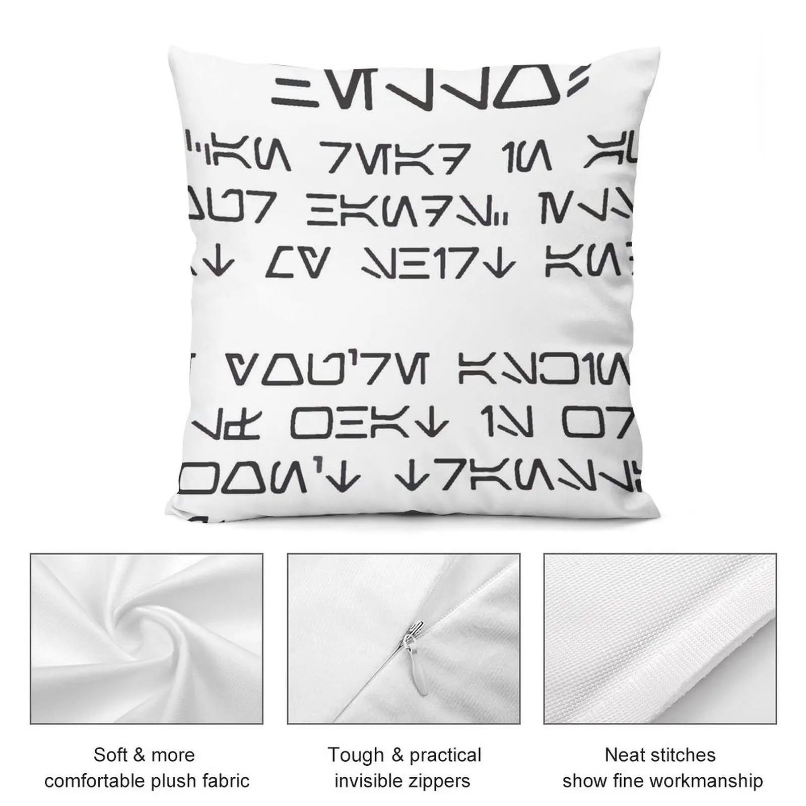 Aurebesh standard galactic Throw Pillow Sofa Cushion Cover Room decorating items pillow pillowcase pillow