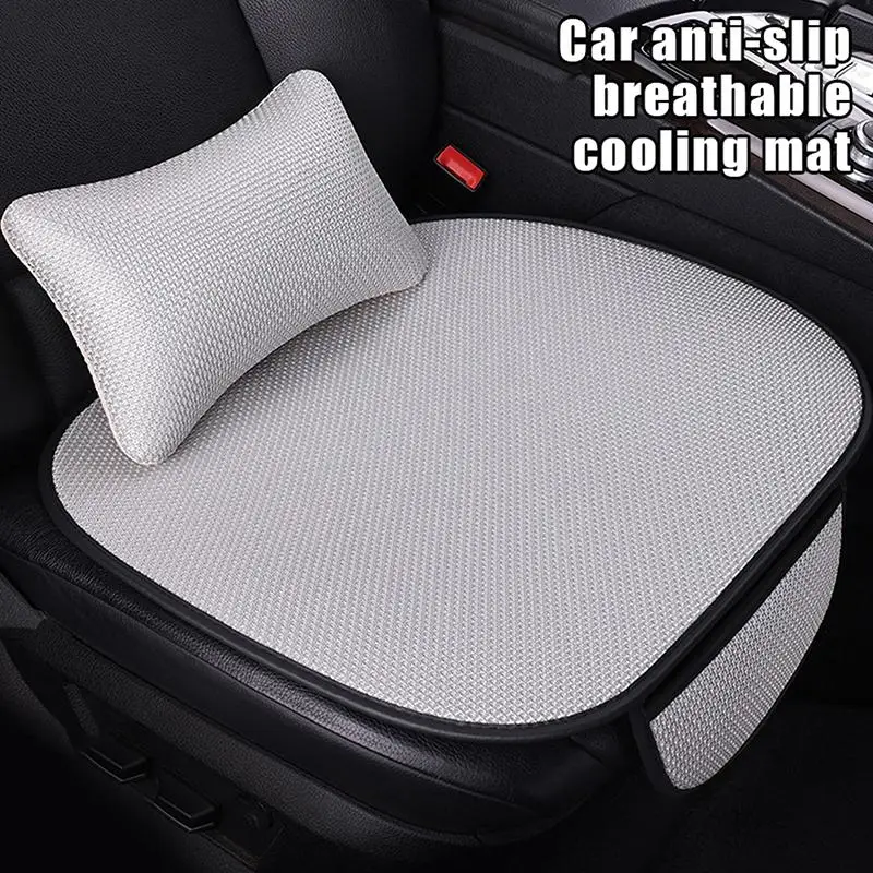 

1pc Universal Ice Silk Car Seat Cushion All Season Breathable Comfort Non Slip Pad for Most Cars and Auto Seats
