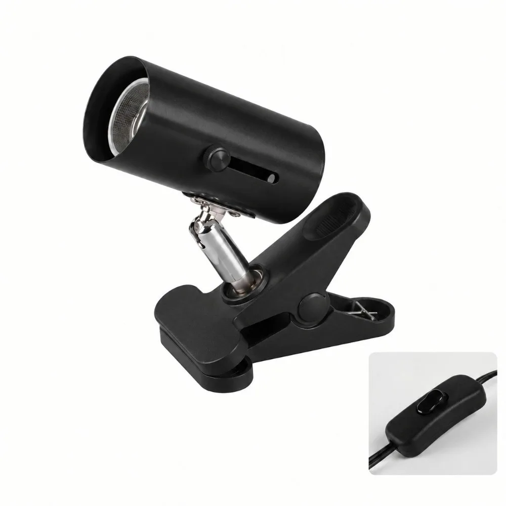 Adjustable Clamp Base Reptile Heat Lamp Holder Rotatable Joint High Temperature Resistant Adjustable Clamp Lamp