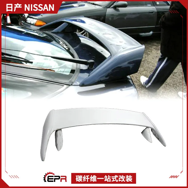 

Suitable for Nissan S13 SILVIA car modification parts, carbon fiber GT large tail JDM rear spoiler fixed wind wing