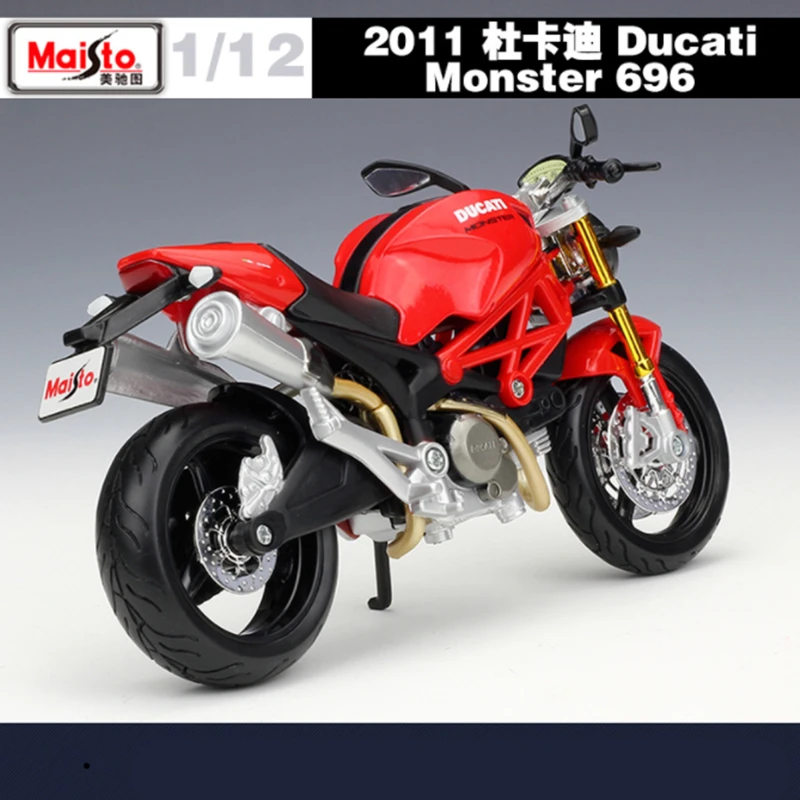 Maisto 1:12 Ducati Monster 696 Alloy Racing Motorcycle Model Diecast Metal Street Motorcycle Model Collection Childrens Toy Gift