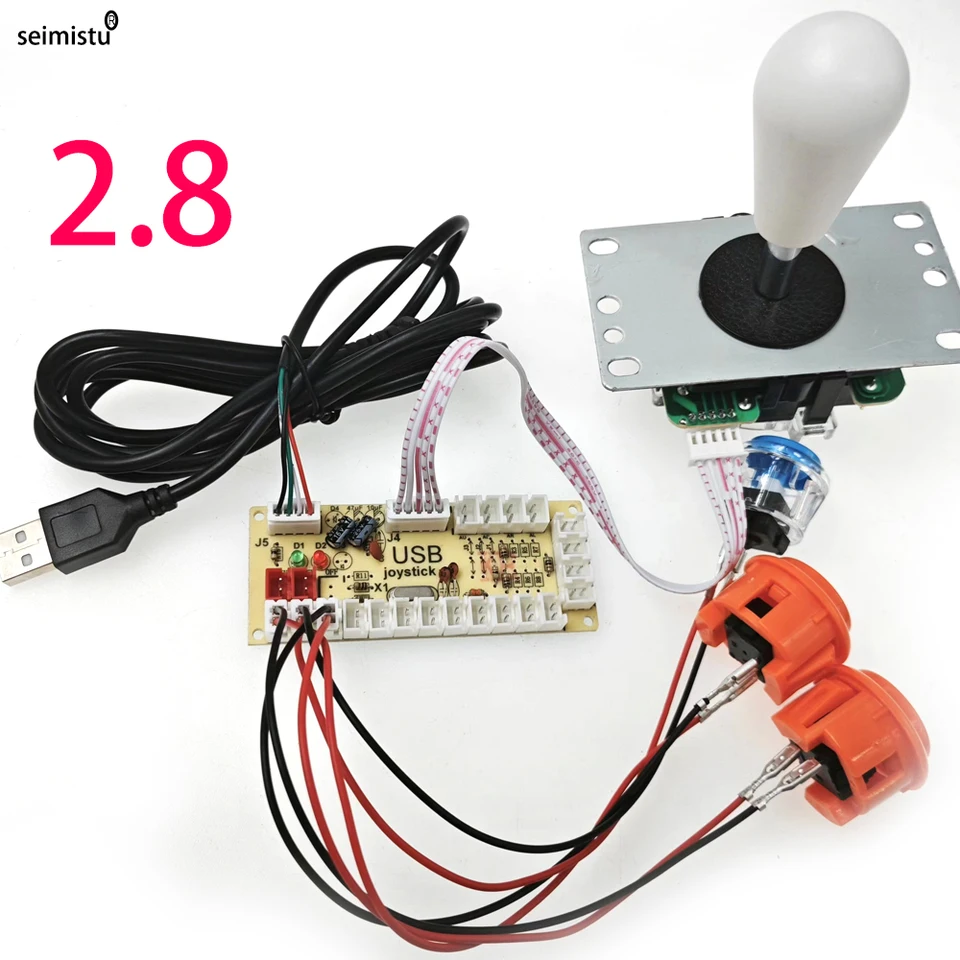 Fdit Kit Arcade DIY MAME PC, Joystick Zero Delay, 10 Buttons - Jeux vidéo Fdit Kit Arcade DIY MAME PC, Joystick Zero Delay, 10 Buttons - Jeux vidéo