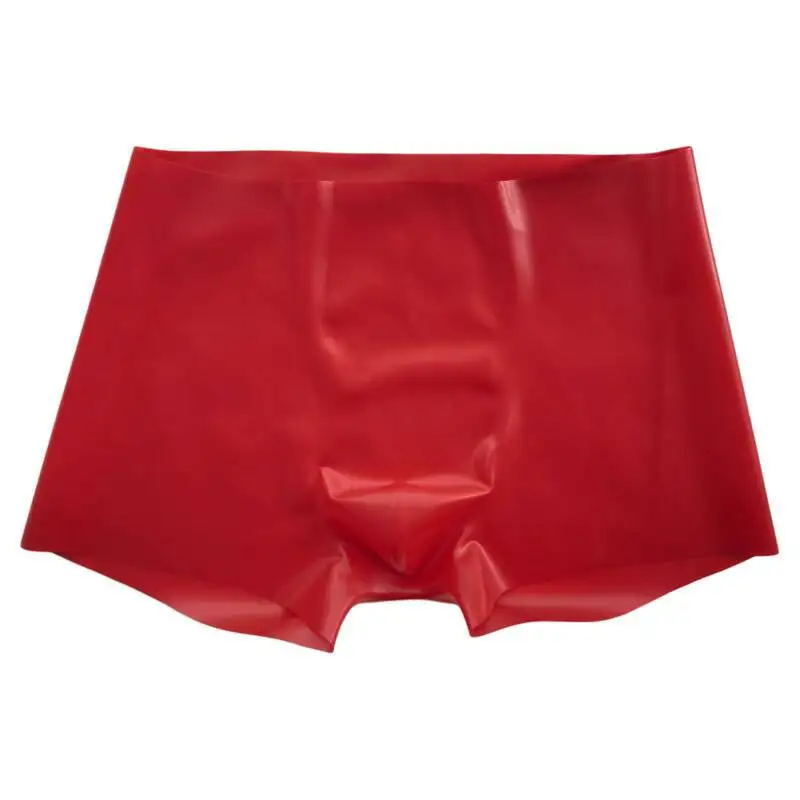 Latex Leather Underpants Men Shorts Lingerie Plus Size Underwears Sexy Bottoms