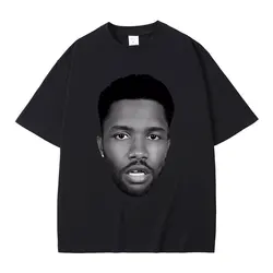 Rapper Frank Hip Hop Vintage Head Graphic Tshirt Men Ocean Fashion Cool T-shirt Blond Oversized T Shirts Men's Tops Short Sleeve