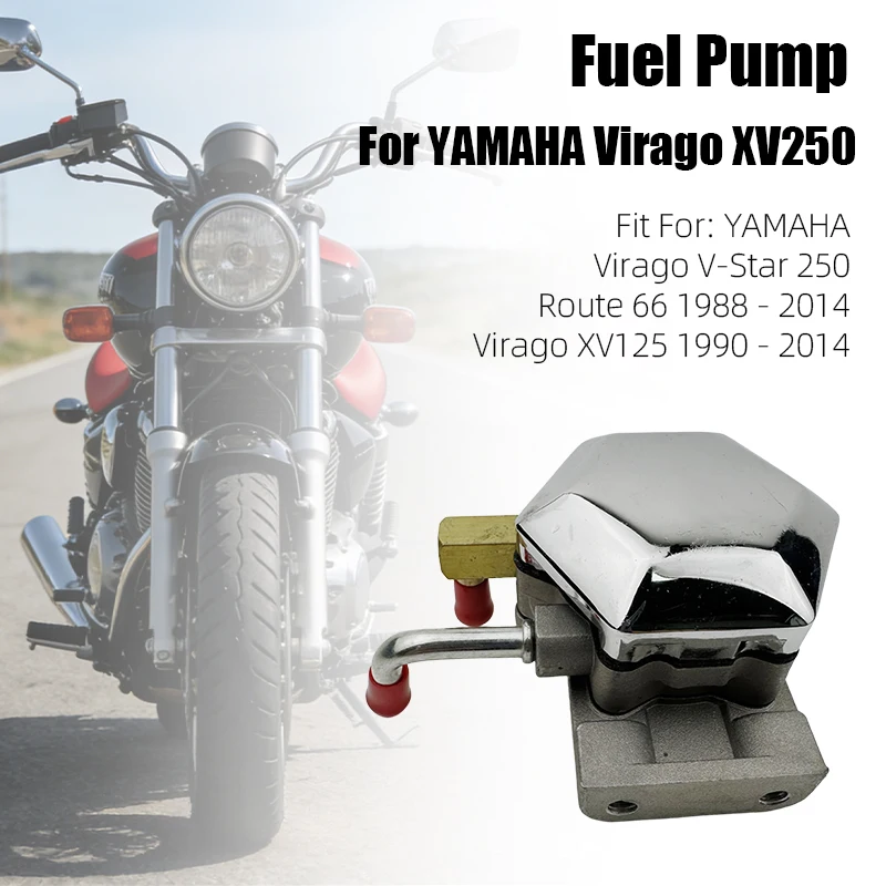 1PCS Motorcycle Engine Fuel Pump For Yamaha XV250 Virago V-Star 250 Route 66 1988-2014 XV125 1990-2014 Replacement 3DM-13910-00