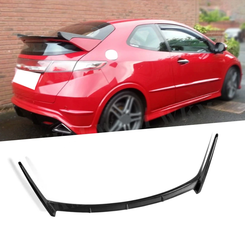 

Carbon Fiber Rear Bumper Spoiler Wing Body Kit For Honda Civic FN2 2007-2011 Typer Trunk Wing FRP Black Rear Wing Car Styling